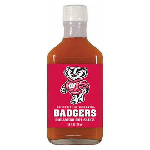 Wisconsin Badgers Ncaa Habanero Hot Sauce In A Flask (6.6 Oz)