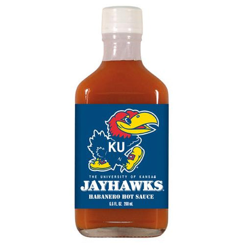 Kansas Jayhawks Ncaa Habanero Hot Sauce In A Flask (6.6 Oz)