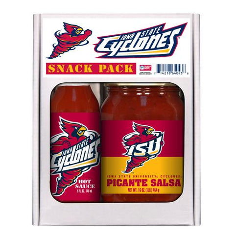 Iowa State Cyclones Ncaa Snack Pack (5oz Hot Sauce, 16oz Picante Salsa)