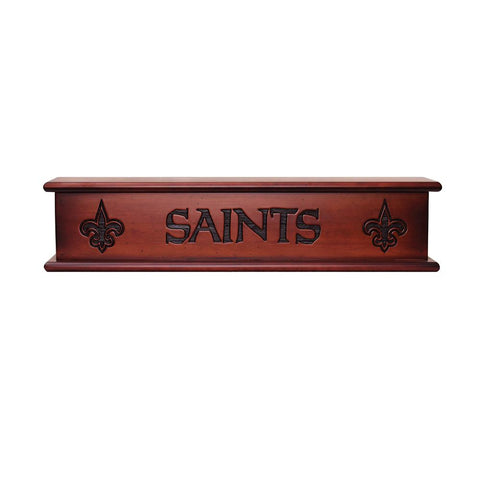 New Orleans Saints NFL 20in Aspen Wood Memorabilia Shelve