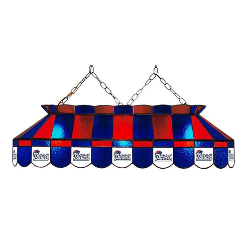 New England Patriots NFL 40 Inch Billiards Stained Glass Lamp