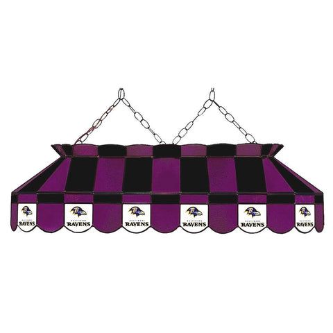 Baltimore Ravens NFL 40 Inch Billiards Stained Glass Lamp