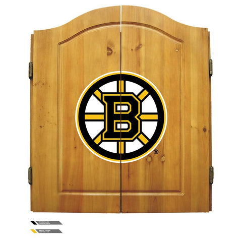 Boston Bruins NHL Dart Board w-Cabinet