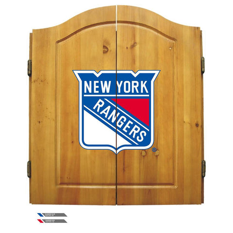 New York Rangers NHL Dart Board w-Cabinet