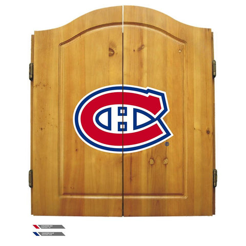 Montreal Canadiens NHL Dart Board w-Cabinet