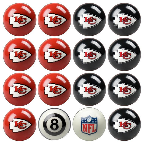 Kansas City Chiefs NFL 8-Ball Billiard Set