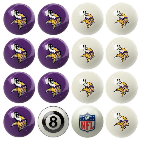 Minnesota Vikings NFL 8-Ball Billiard Set