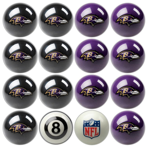 Baltimore Ravens NFL 8-Ball Billiard Set