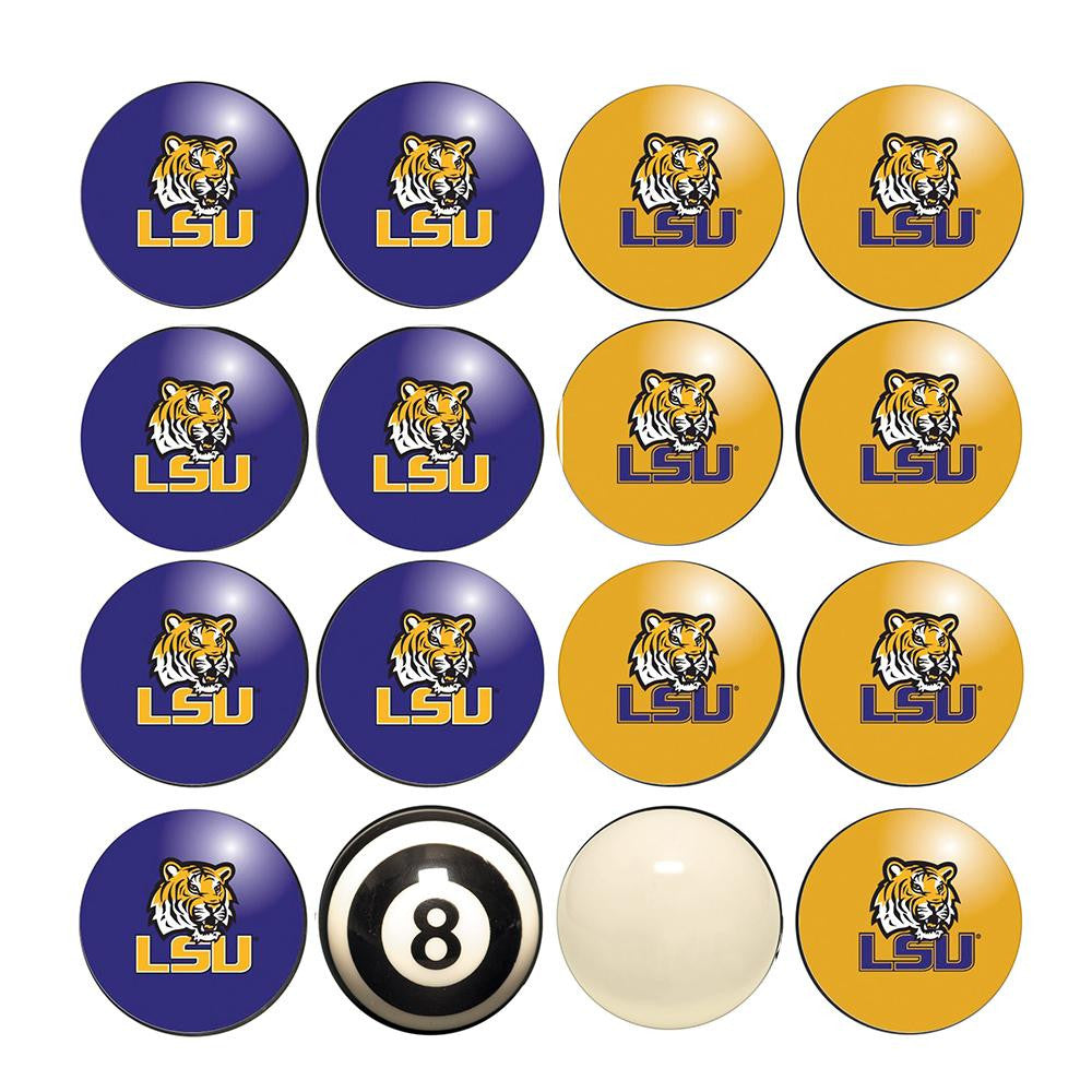Lsu Tigers Ncaa 8-ball Billiard Set