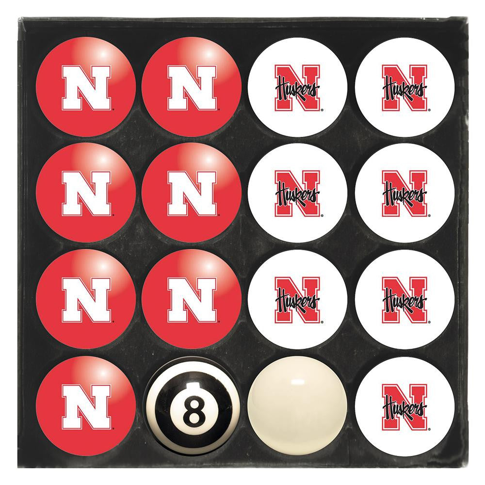Nebraska Cornhuskers Ncaa 8-ball Billiard Set