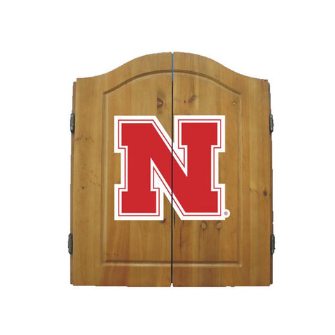 Nebraska Cornhuskers Ncaa Dart Board W-cabinet
