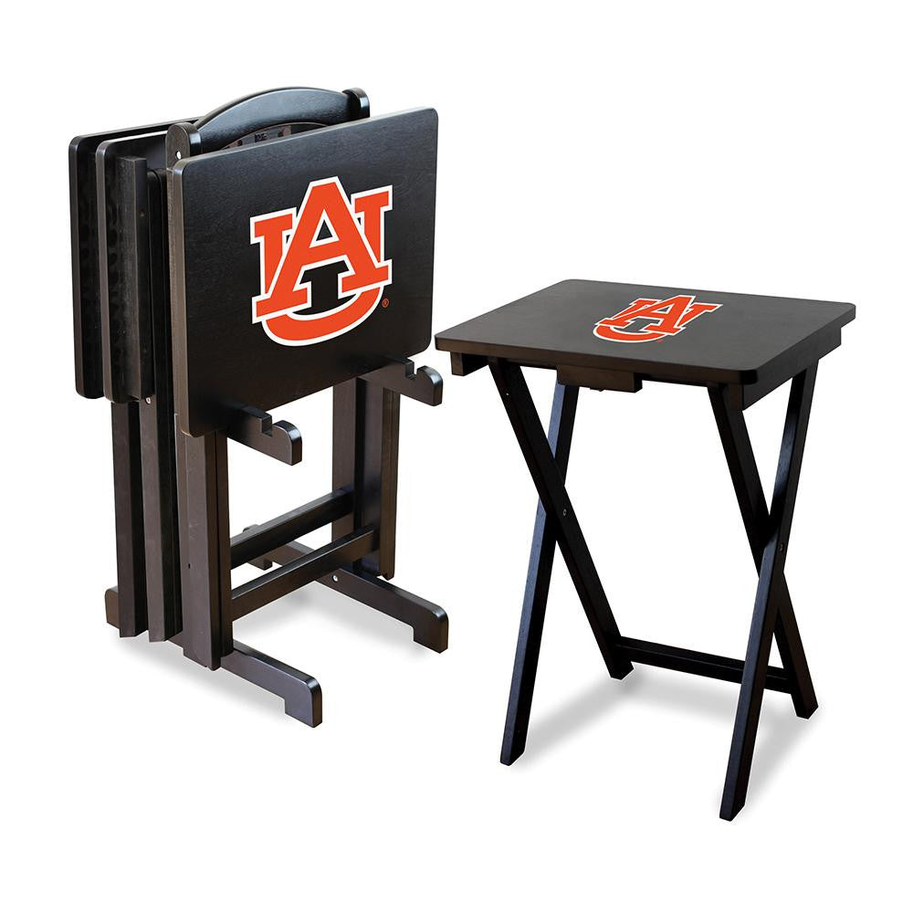 Auburn Tigers Ncaa Tv Tray Set With Rack