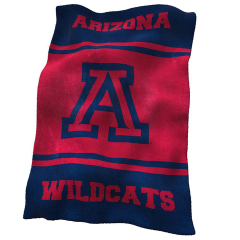 Arizona Wildcats Ncaa Ultrasoft Fleece Throw Blanket (84in X 54in)