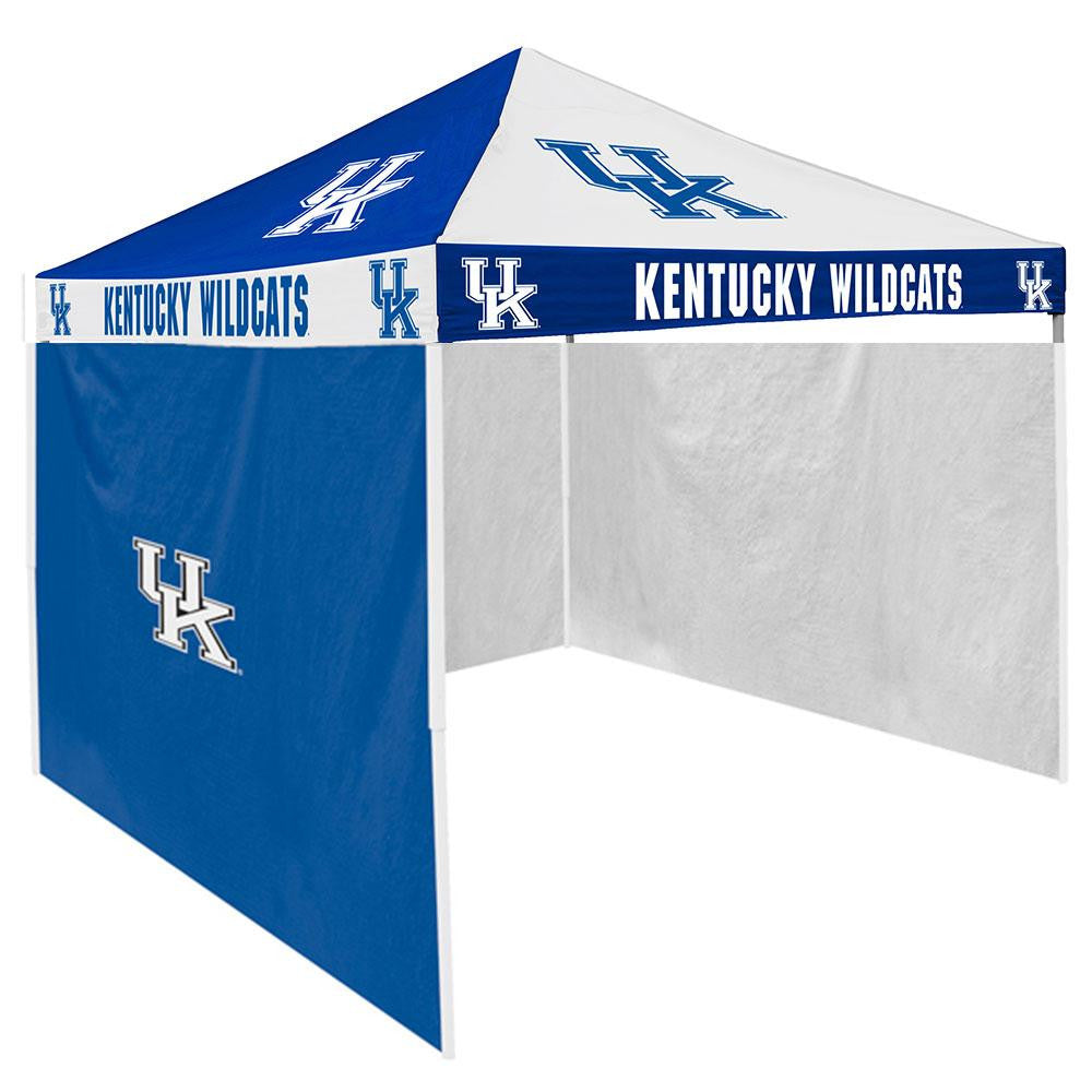 Kentucky Wildcats Ncaa 9' X 9' Checkerboard Color Pop-up Tailgate Canopy Tent With Side Wall