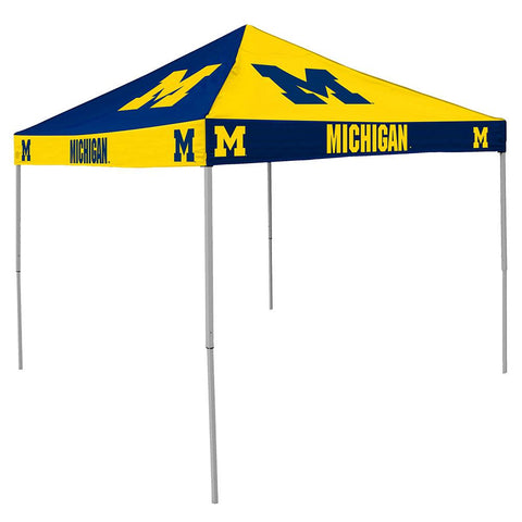 Michigan Wolverines Ncaa 9' X 9' Checkerboard Color Pop-up Tailgate Canopy Tent