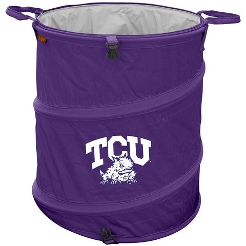 Texas Christian Horned Frogs Ncaa Collapsible Trash Can