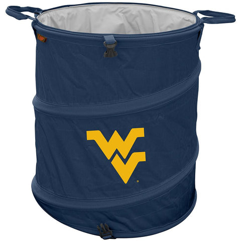 West Virginia Mountaineers Ncaa Collapsible Trash Can