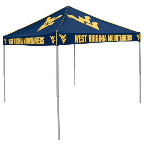 West Virginia Mountaineers Ncaa 9' X 9' Solid Color Pop-up Tailgate Canopy Tent