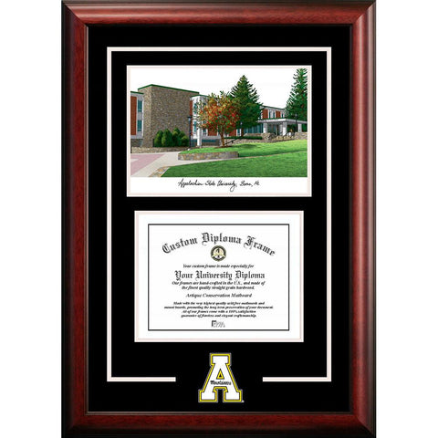 Appalachian State University "spirit" Graduate Frame With Campus Image