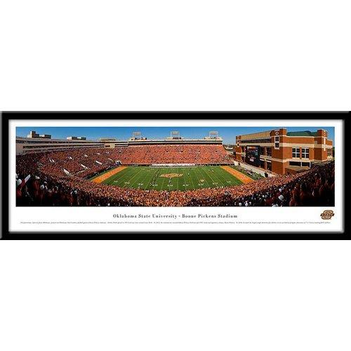 Oklahoma State Cowboys Boone Pickens Framed Panoramic Stadium Print