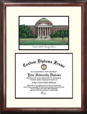 Campusimages Tx944lv Southern Methodist University Legacy Scholar Diploma Frame