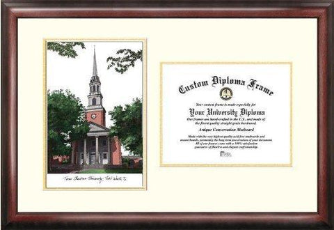 Campusimages Tx949lv Texas Christian University Legacy Scholar Diploma Frame