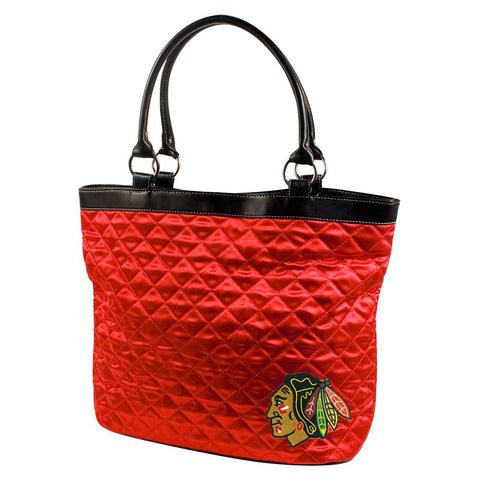 Chicago Blackhawks NHL Quilted Tote (Light Red)