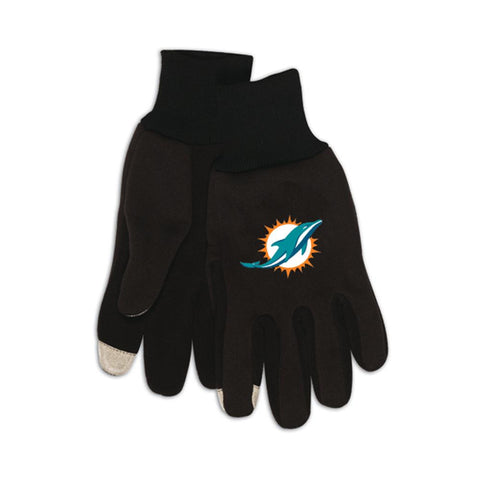 Miami Dolphins NFL Technology Gloves (Pair)