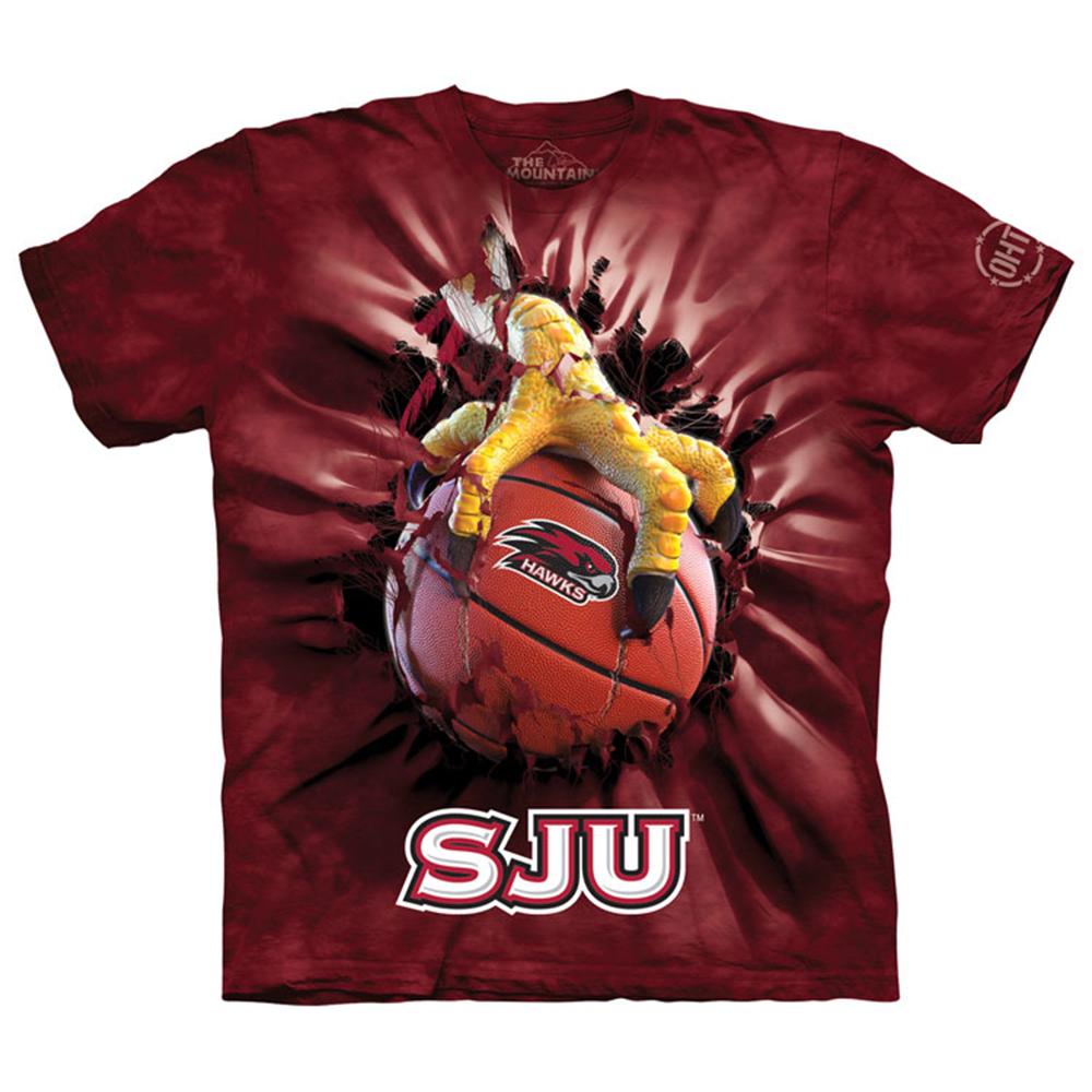 St Joseph's Hawks Ncaa "basketball Breakthrough" Adult Cotton Tee (3x-large) (red)