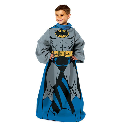 Batman Being Batman Youth Comfy Throw Blanket W-sleeves