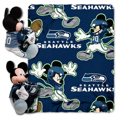 Seattle Seahawks NFL Mickey Mouse with Throw Combo