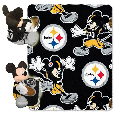 Pittsburgh Steelers NFL Mickey Mouse with Throw Combo
