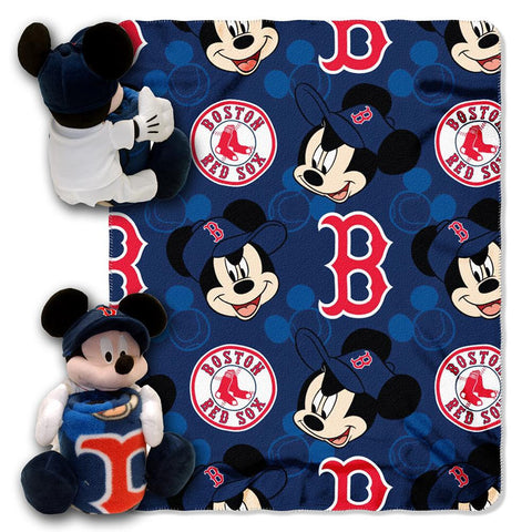 Boston Red Sox MLB Mickey Mouse with Throw Combo