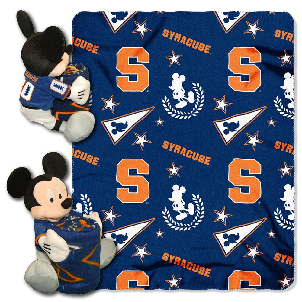 Syracuse Orangemen Ncaa Mickey Mouse With Throw Combo