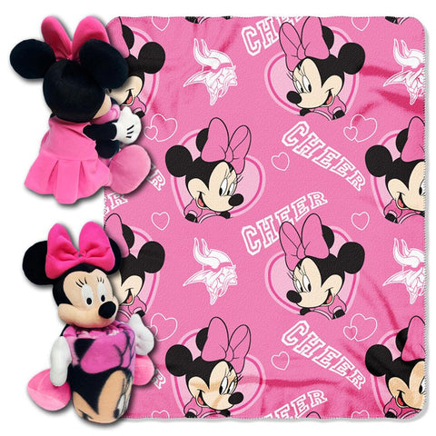Minnesota Vikings NFL Minnie Mouse with Throw Combo