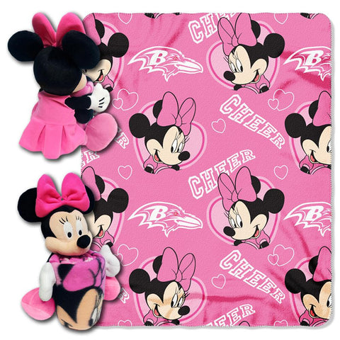 Baltimore Ravens NFL Minnie Mouse with Throw Combo