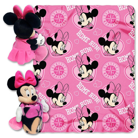 Seattle Mariners MLB Minnie Mouse with Throw Combo