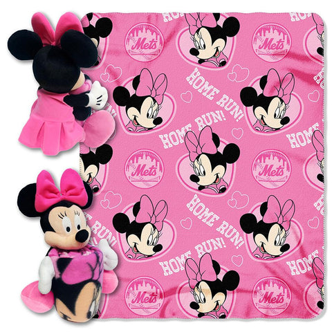 New York Mets MLB Minnie Mouse with Throw Combo