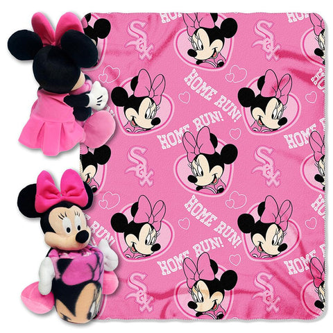 Chicago White Sox MLB Minnie Mouse with Throw Combo