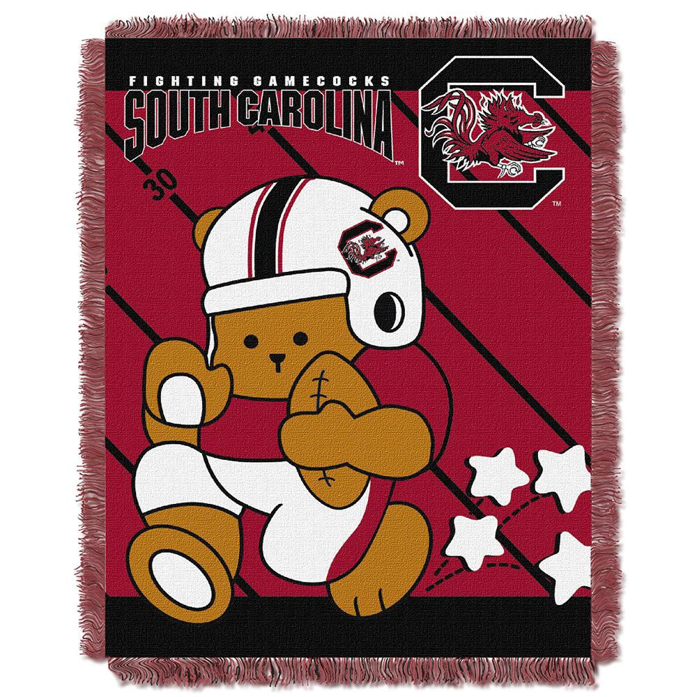 South Carolina Gamecocks Ncaa Triple Woven Jacquard Throw (fullback Baby Series) (36"x48")