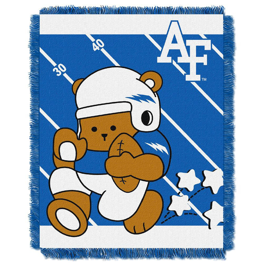 Air Force Falcons Ncaa Triple Woven Jacquard Throw (fullback Baby Series) (36"x48")