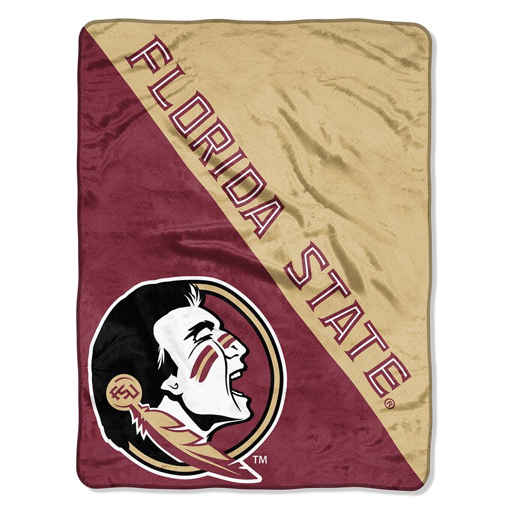 Florida State Seminoles Ncaa Micro Raschel Blanket (varsity Series) (46in X 60in)