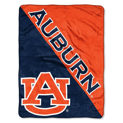 Auburn Tigers Ncaa Micro Raschel Blanket (halftone Series) (46in X 60in)