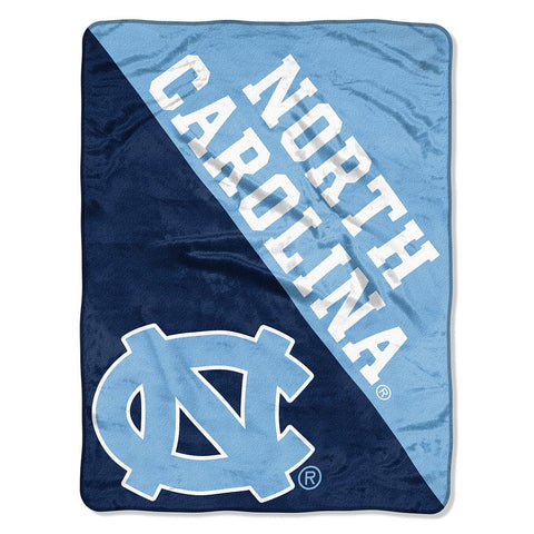 North Carolina Tar Heels Ncaa Micro Raschel Blanket (halftone Series) (46in X 60in)