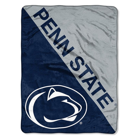 Penn State Nittany Lions Ncaa Micro Raschel Blanket (halftone Series) (46in X 60in)