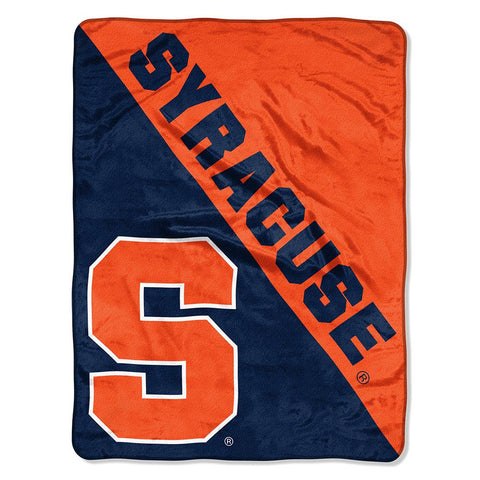 Syracuse Orangemen Ncaa Micro Raschel Blanket (halftone Series) (46in X 60in)