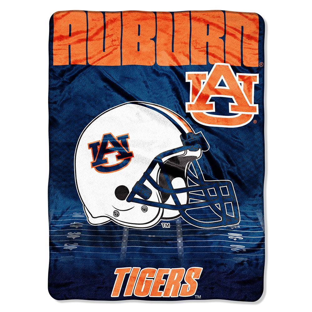 Auburn Tigers Ncaa Micro Raschel Blanket (overtime Series) (80"x60")