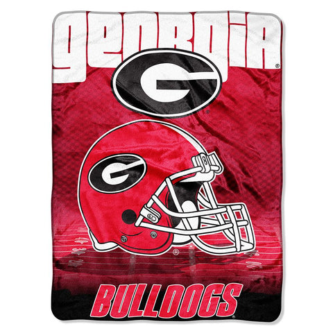 Georgia Bulldogs Ncaa Micro Raschel Blanket (overtime Series) (80"x60")