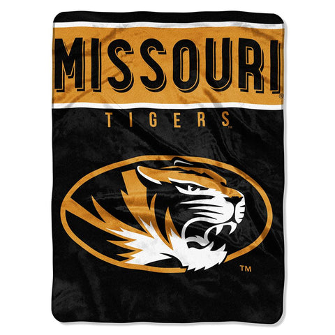 Missouri Tigers Ncaa Royal Plush Raschel Blanket (basic Series) (60x80)