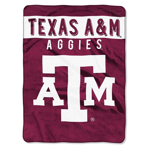 Texas A&m Aggies Ncaa Royal Plush Raschel Blanket (basic Series) (60x80)
